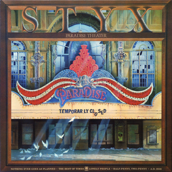 Styx ‎– Paradise Theatre Vinyl LP – Under The Radar Records