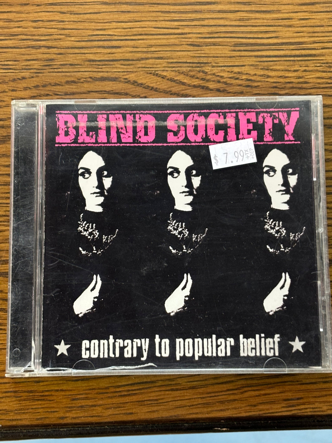 Blind Society - Contrary to Popular Belief CD