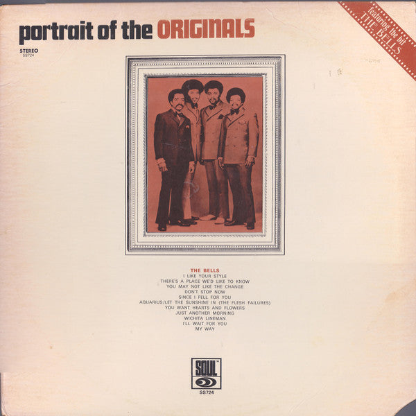 The Originals ‎– Portrait Of The Originals Vinyl LP