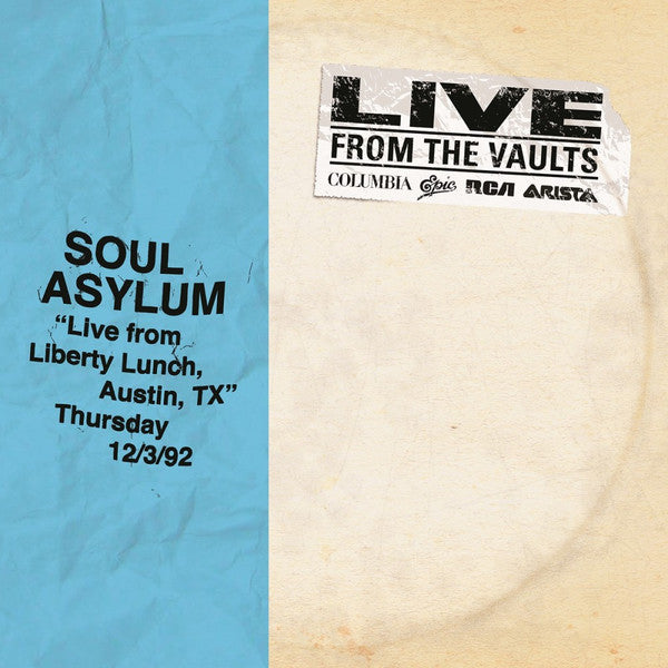 Soul Asylum ‎– Live From Liberty Lunch, Austin, TX Thursday 12/3/92 Vinyl LP