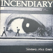 Cargar imagen en el visor de la galería, Incendiary ‎– Thousand Mile Stare Vinyl LP (Neon Orange and Blue Twist in White Colored Vinyl)
