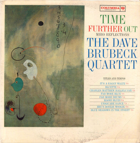 The Dave Brubeck Quartet ‎– Time Further Out (Miro Reflections) Vinyl LP