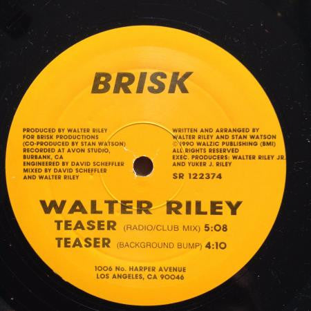 Walter Riley ‎– Teaser / Its Your Thing 1991 Vinyl 12