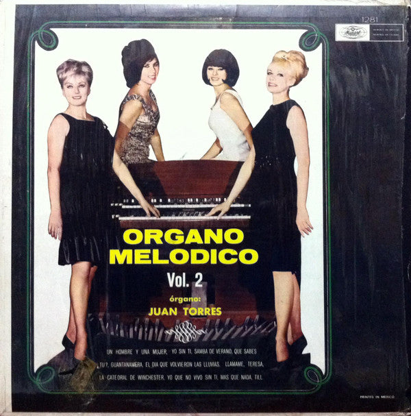 Juan Torres ‎– Organo Melódico - Vol. 2 Vinyl LP