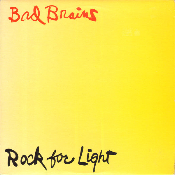 Bad Brains ‎- Rock For Light Vinyl LP