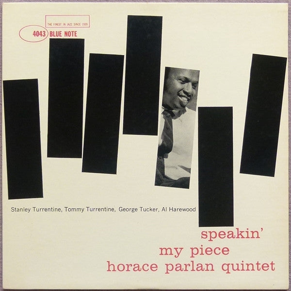 Horace Parlan Quintet ‎– Speakin' My Piece Vinyl LP