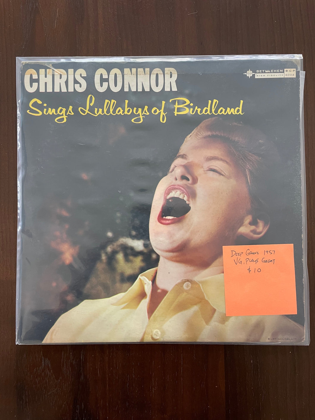 Chris Connor - Sings Lullabys of Birdland Vinyl LP