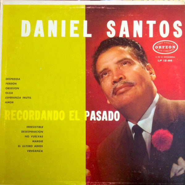 Daniel Santos Con La Sonora Mexicana ‎– Recordando El Pasado Vinyl LP