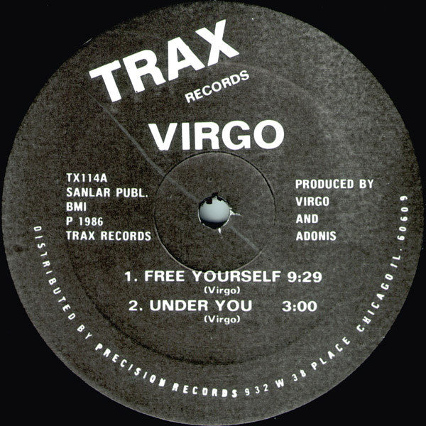 Virgo ‎– Free Yourself Vinyl 12