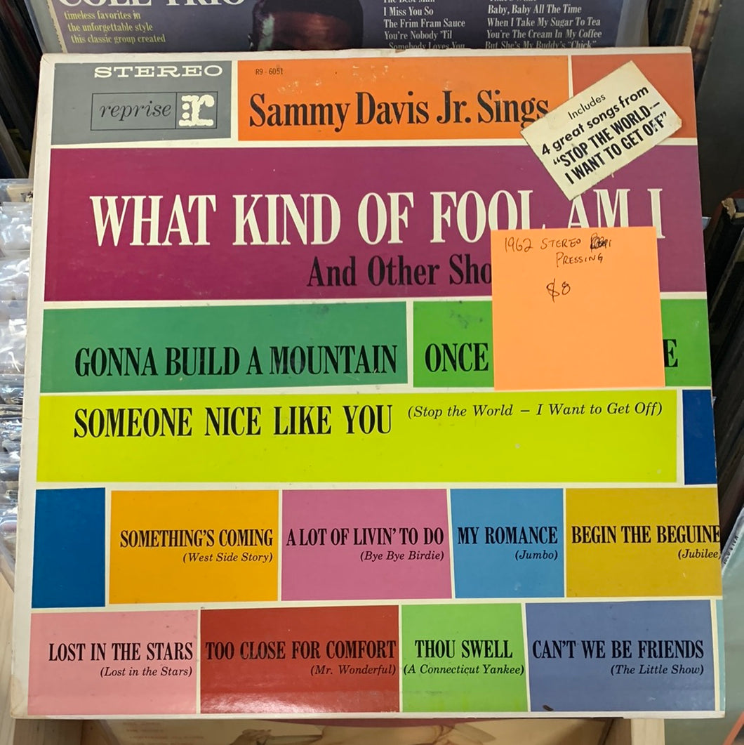 Sammy Davis Jr. Sings What Kind Of Fool Am I Vinyl LP
