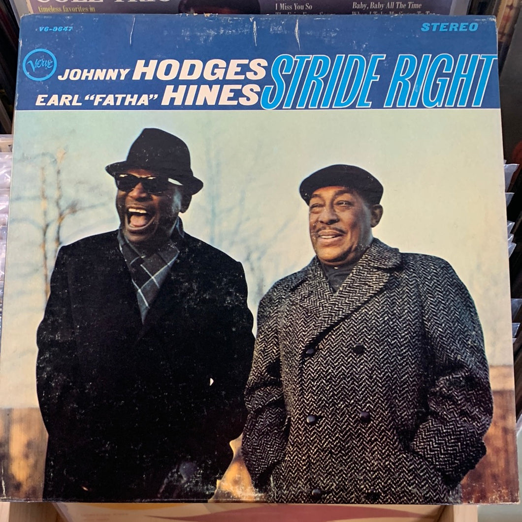 Johnny Hodges Earl Hines Stride Right Vinyl LP