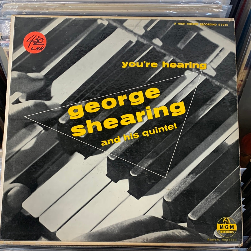 You’re Hearing George Shearing and His Quintet Vinyl LP